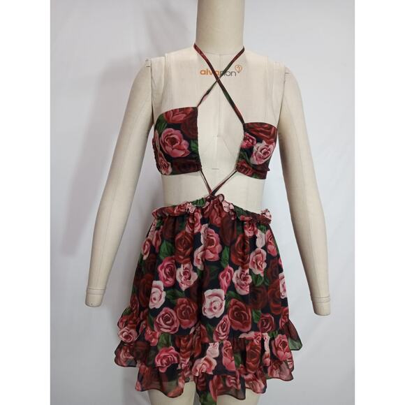 Majorelle 'Rocsi' Mini Red Dress Size XS - Picture 3 of 5